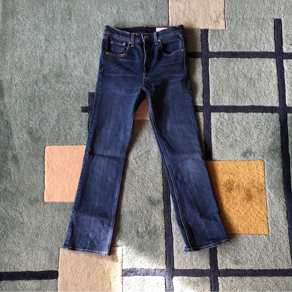 rag & bone Dark Blue Ankle Jeans